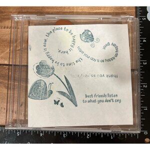 Stampin Up Garden Whimsey Rubber Stamp set of 7 Snail Tulip ladybug